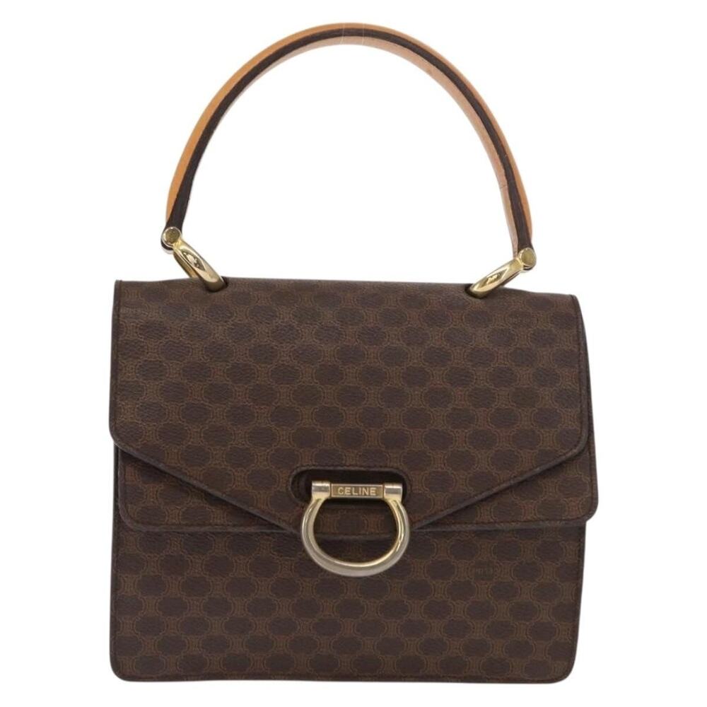 Celine Macadam Handbag Brown